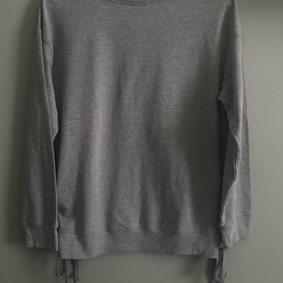 Star Wars Gray Top with Darth Vader Gold Graphic cinched side ties NWOT size L - Picture 9 of 9